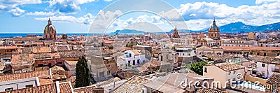 Cityscape of Palermo in Italy Stock Photo