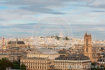 Cityscape Mont Matre , Paris, France Stock Photo