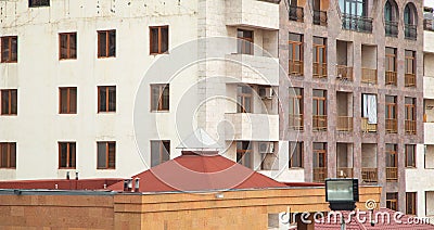 Cityscape. Residential houses in the city Stock Photo