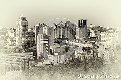 Cityscape .Retro toning Stock Photo