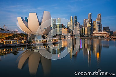 Cityscape of Singapore city Stock Photo