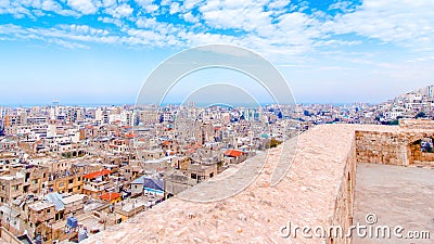 Cityscape of Tripoli in Lebanon Stock Photo