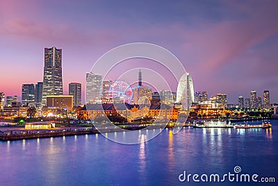 Cityscape of Yokohama in Japan Editorial Stock Photo