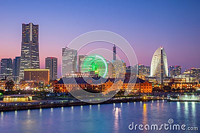 Cityscape of Yokohama in Japan Editorial Stock Photo