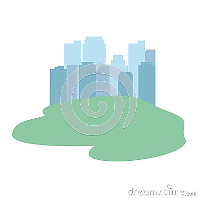 Cityspace buildings concept Vector Illustration