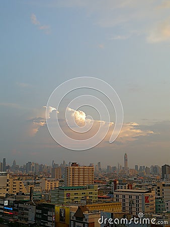 City view of Bangkok in Thailand on a clear day Stock Photo