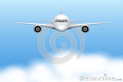 Civil Aircraft airplane Vector Illustration