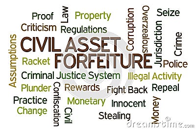 Civil Asset Forfeiture Stock Photo