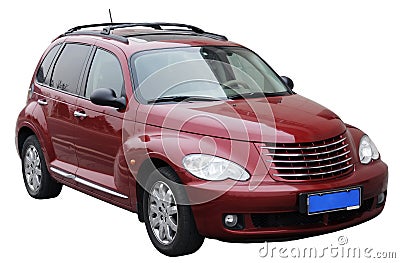 Civil car isolated Stock Photo