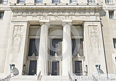 Civil Courts Hearing Building Stock Photo