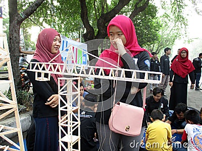 Civil engineering student Editorial Stock Photo