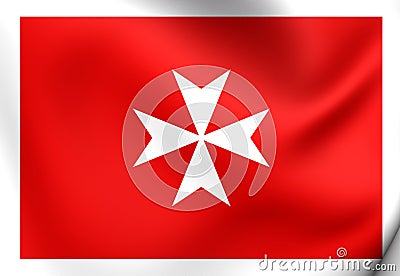 Civil Ensign of Malta Stock Photo