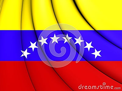 Civil Ensign of Venezuela Stock Photo