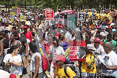 Civil Rights crowds Editorial Stock Photo