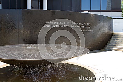 Civil Rights Memorial Table Editorial Stock Photo