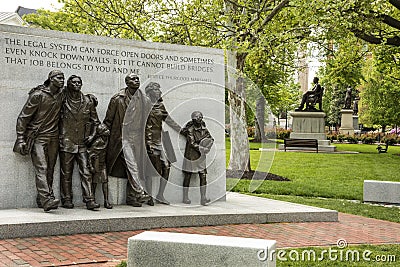 Civil Rights Monument Historic Capitol Square Editorial Stock Photo