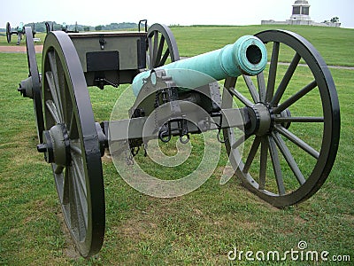 Civil War Cannon Stock Photo