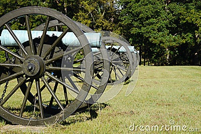 Civil War Cannons Stock Photo
