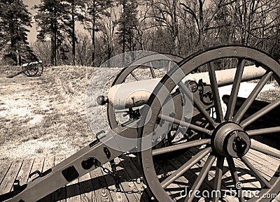 Civil War Canon Stock Photo