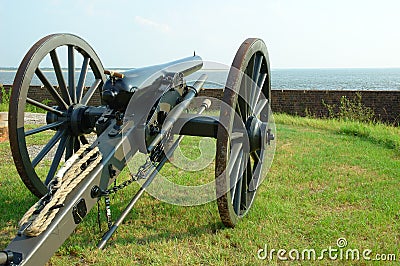 Civil War Canon Stock Photo
