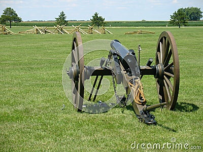 Civil war canon vintage Stock Photo