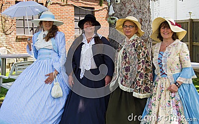 Civil War Ladies Editorial Stock Photo