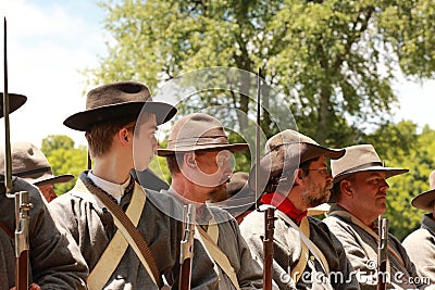 Civil War re-enactment Editorial Stock Photo