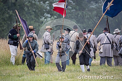 Carrying the Colors Editorial Stock Photo