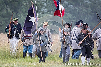 Carrying the Colors Editorial Stock Photo