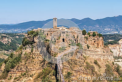 Civita di Bagnoregio Editorial Stock Photo