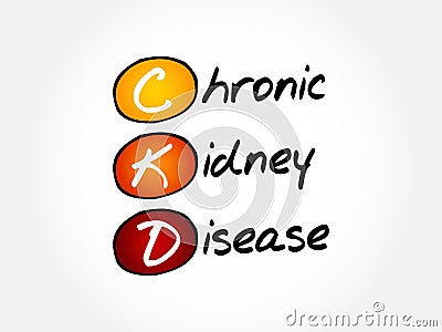 CKD - Chronic Kidney Disease, acronym Stock Photo