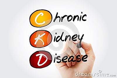 CKD - Chronic Kidney Disease, acronym Stock Photo