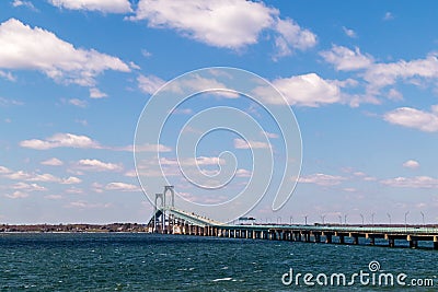 Claiborne Pell / Newport Bridge Stock Photo