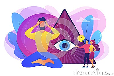 Clairvoyance ability concept vector illustration Vector Illustration