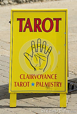 Clairvoyant's Sign Stock Photo