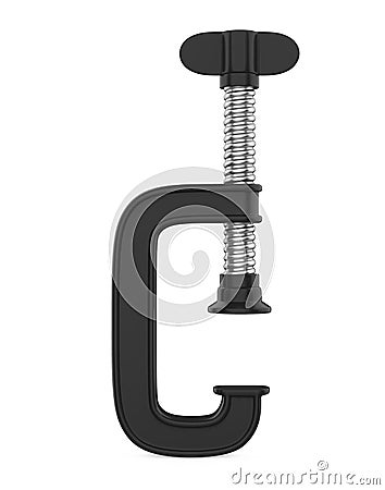 Clamp Compression Tool Isolated Stock Photo
