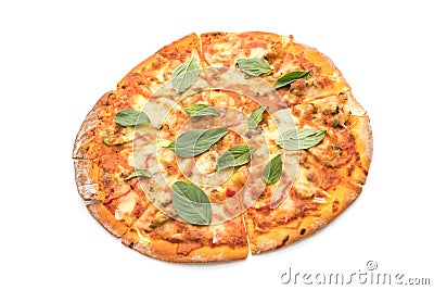 Clams pizza - Italian food Stock Photo