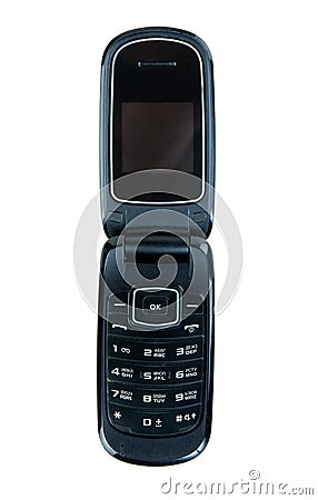 Clamshell mobile phone Stock Photo