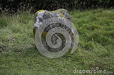 Clan Mackintosh headstone Culloden Moor Editorial Stock Photo
