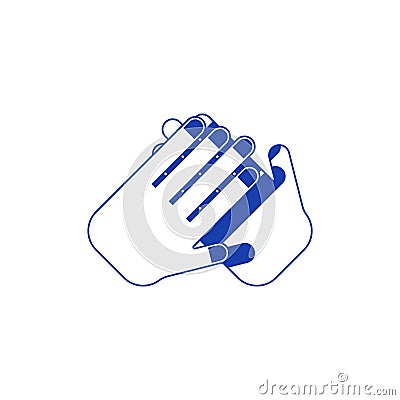 Clap your hands icon. Clap sign. applause symbol. Vector illustration Vector Illustration