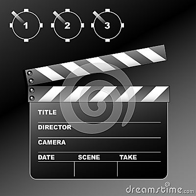 Clapboard Vector Illustration