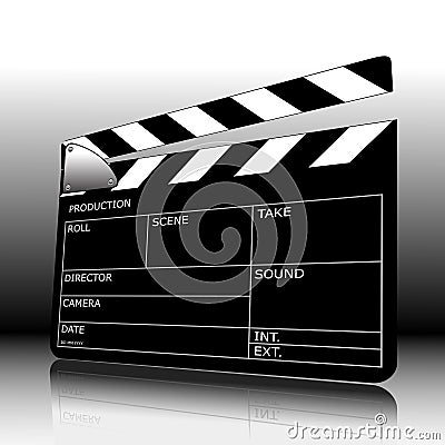 Clapperboard Vector Illustration