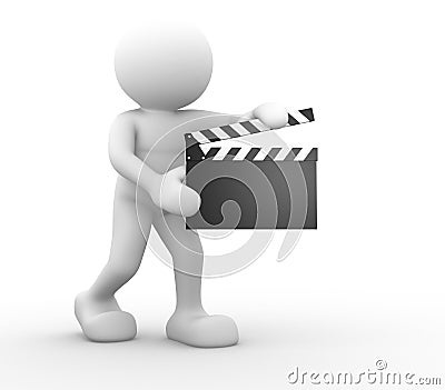 Clapperboard Cartoon Illustration