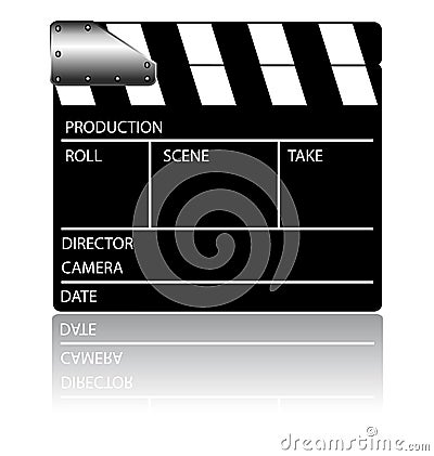 Clapperboard Vector Illustration