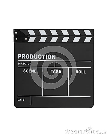Clapperboard isolated Stock Photo
