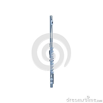 Clarinet, classical music wind instrument vector Illustration on a white background Vector Illustration
