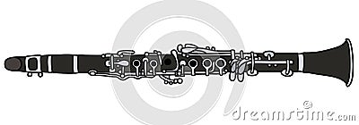 Clarinet Vector Illustration