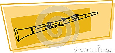 Clarinet icon Stock Photo