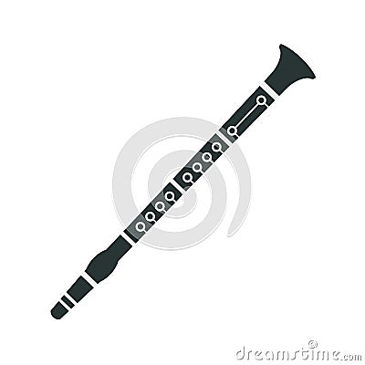 Clarinet, Part Of Musical Instruments Set Of Realistic Cartoon Vector Isolated Illustrations Vector Illustration