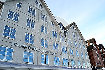 Clarion hotel with in tromsoe city Editorial Stock Photo